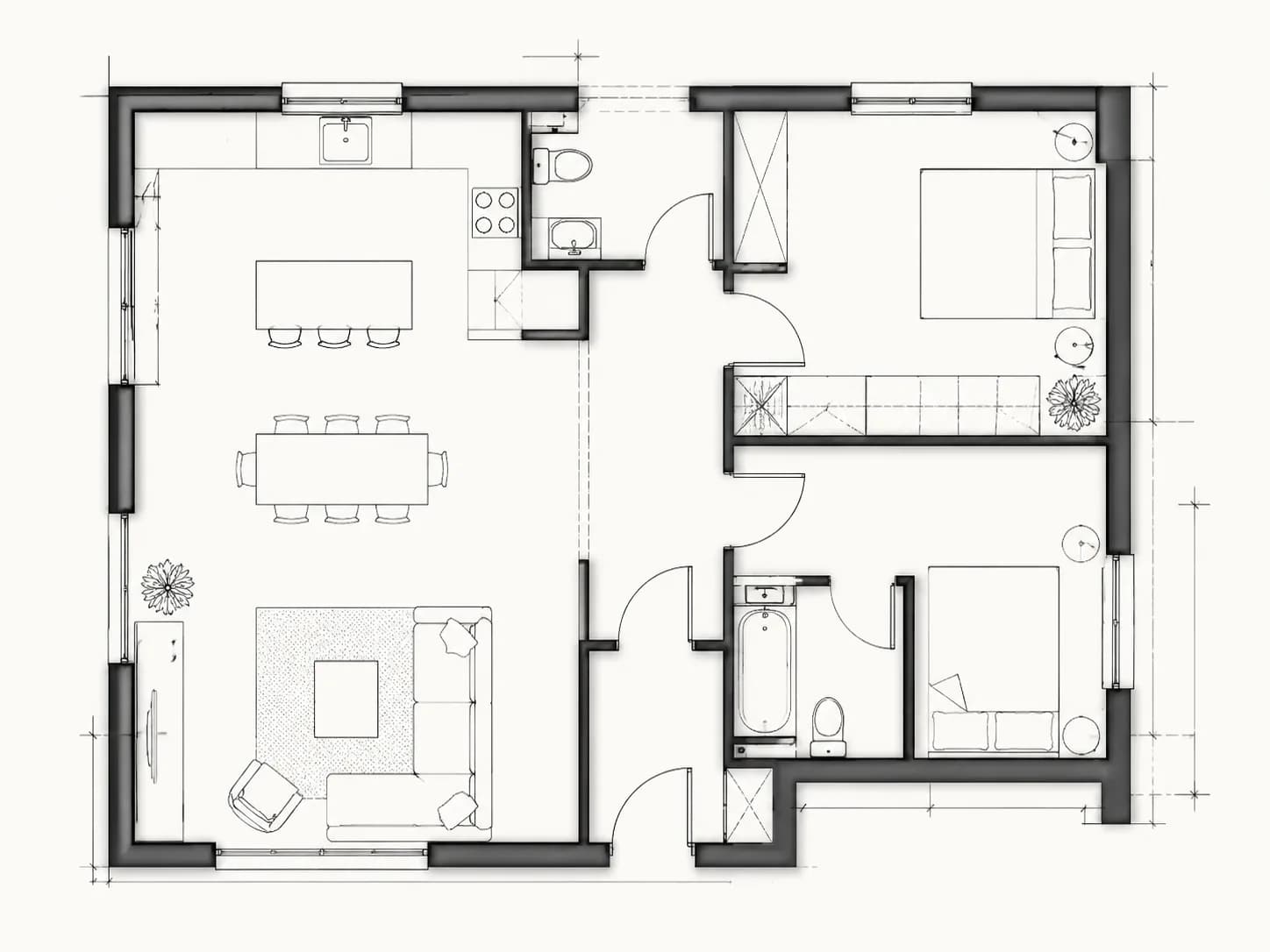 Apartment brief to plan
