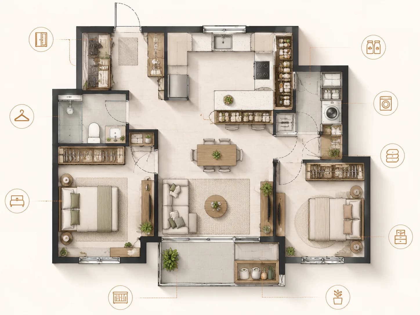 Storage-first apartment planning