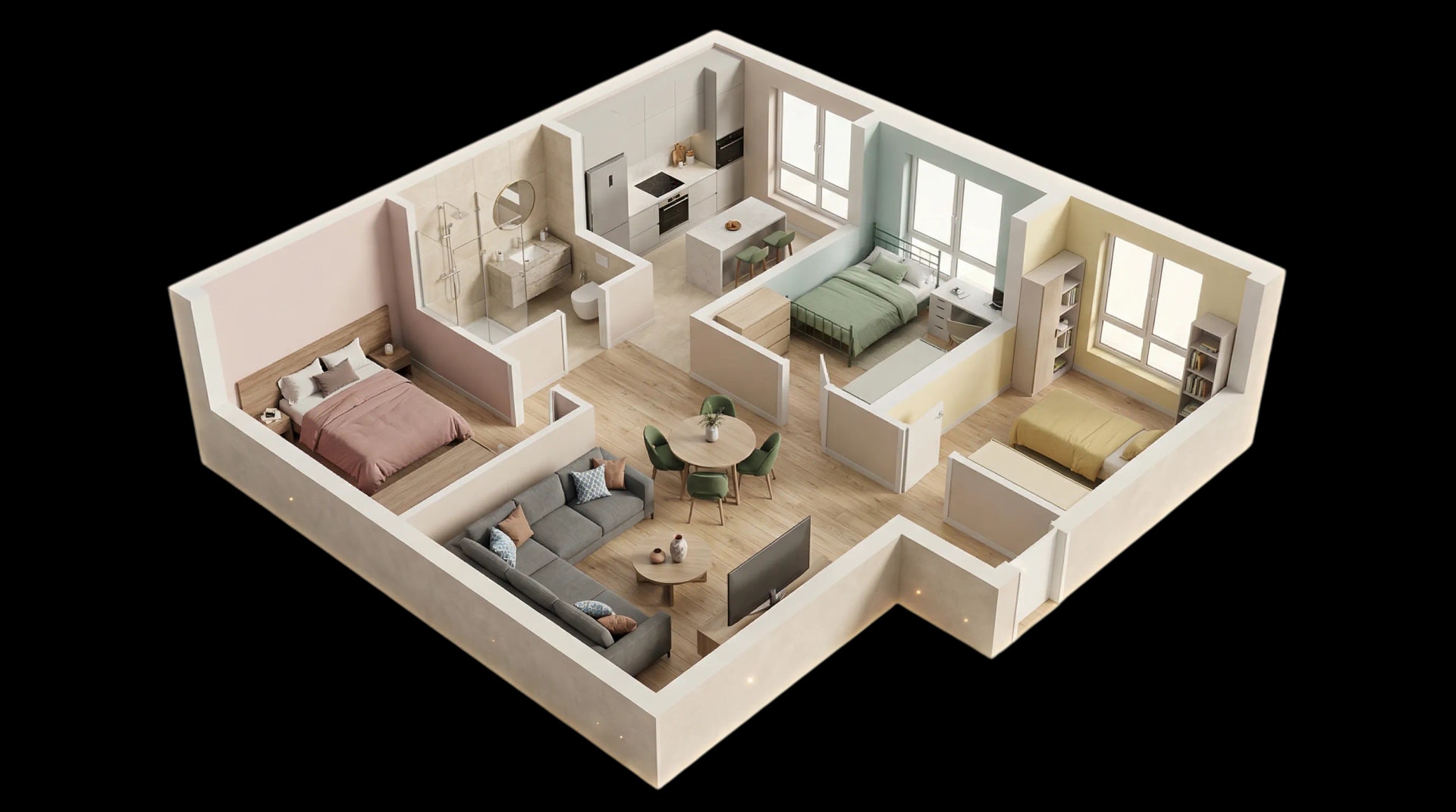 3D Floor Plan Model