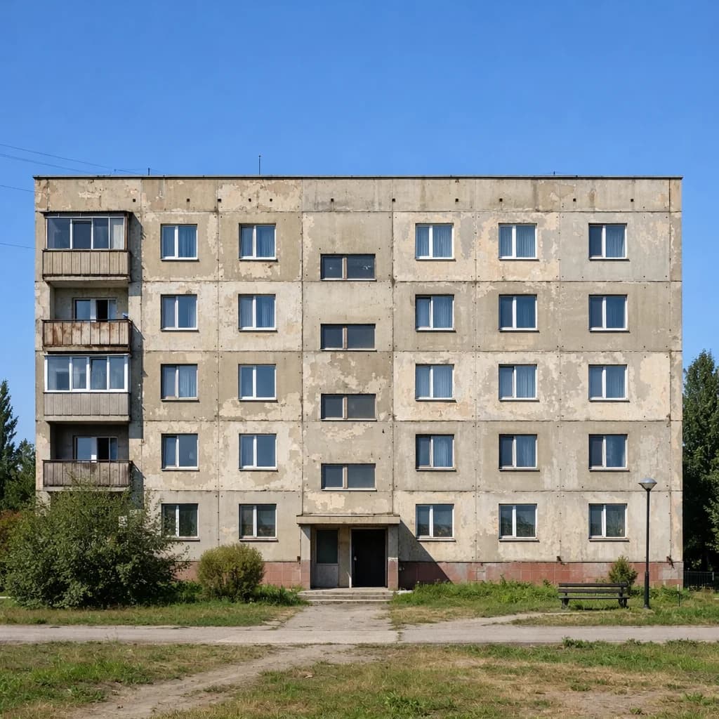 Original building before AI architecture design