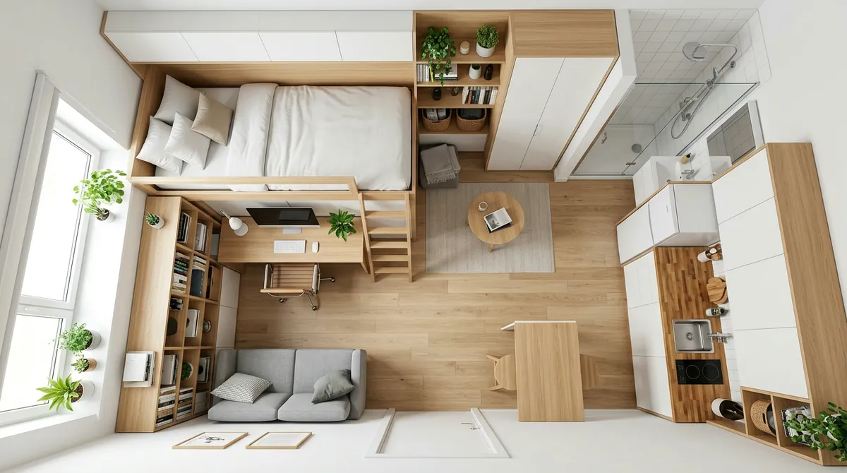AI Design for Small Spaces: Studios & Tiny Rooms